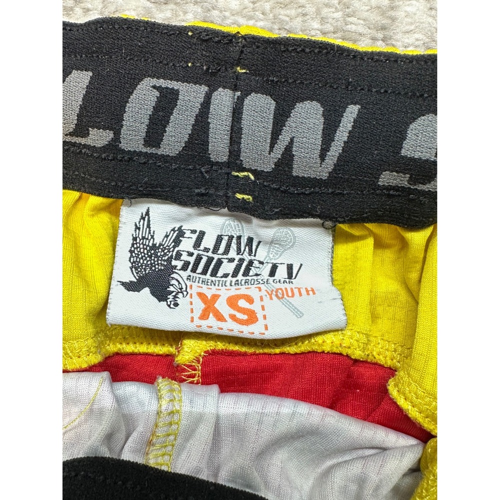 Flow Society Lacrosse Shorts Youth XS All Over Print Flowburst Graphic Athletic - Picture 7 of 8